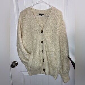 Who What Wear oversize sweater, size L, ivory